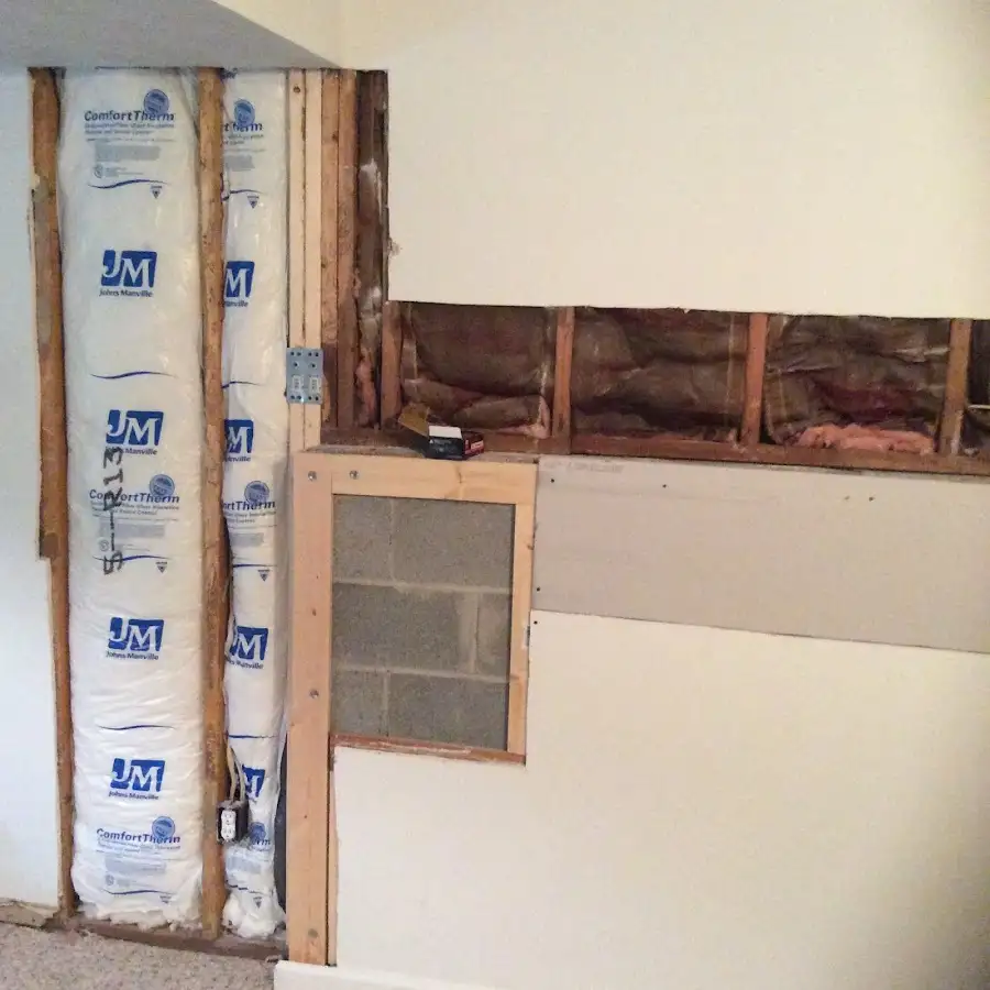 Wall insulation replacement during Odor Removal & Deodorization in Memphis